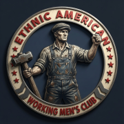 Ethnic American Working Man Show Logo