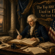 man uses pen and quill during 1780s indoor for 100 words not used today of the era post