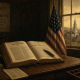dictionary on a table during colonial times whats americas language